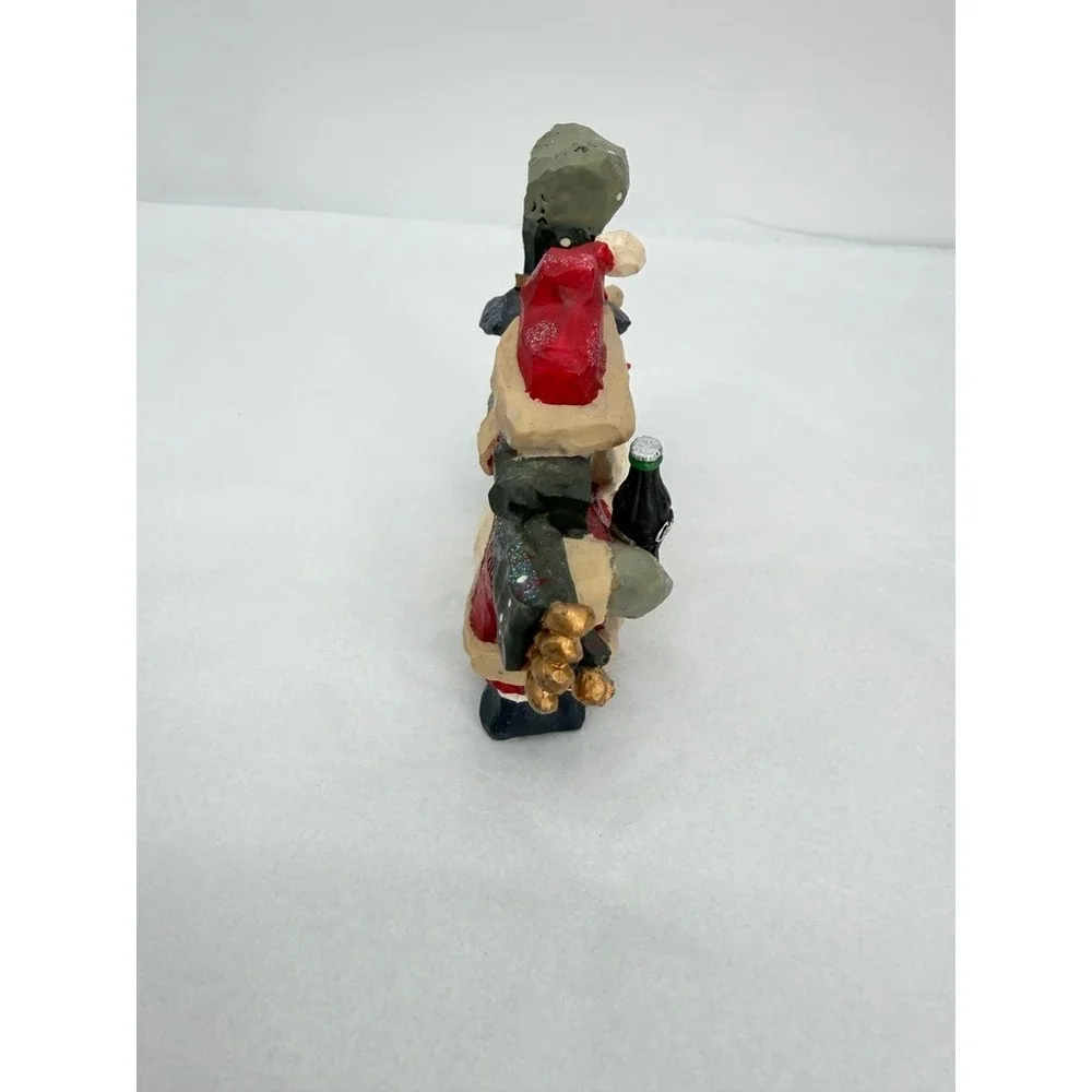 Coca Cola Figurine Santa Snowman Penguin Vintage Christmas Holiday Shelf Sitter